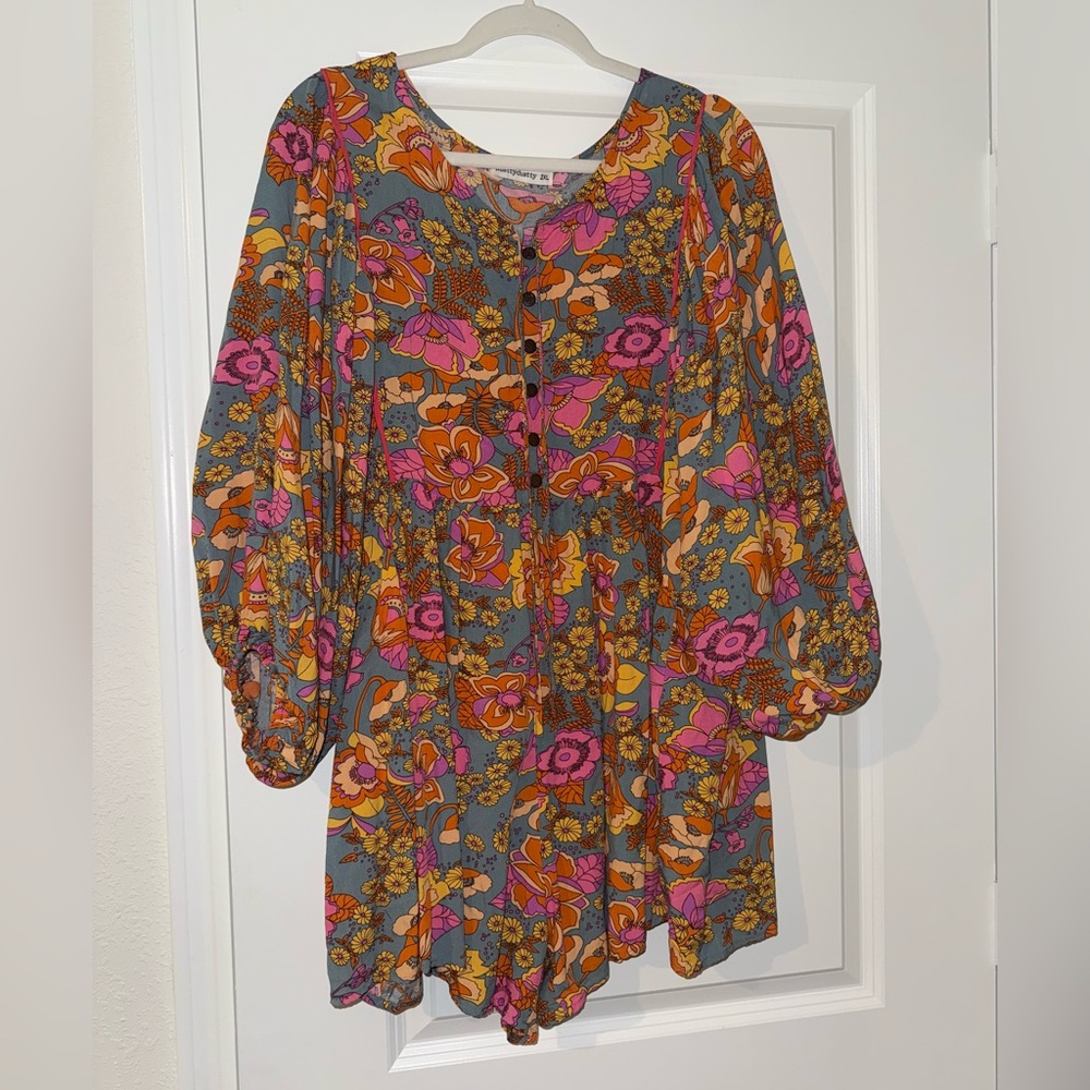 Boho Romper w/ Sleeves